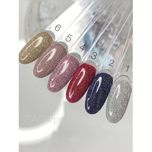 Светоотражающий гель-лак SAGA Fiery Gel №01, 9 мл. Photo 2